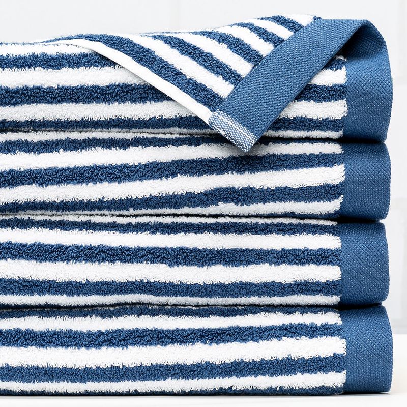 BASEMENT HOME - Toalla de Baño Combed Rayas 100% Algodón 650gr Basement Home