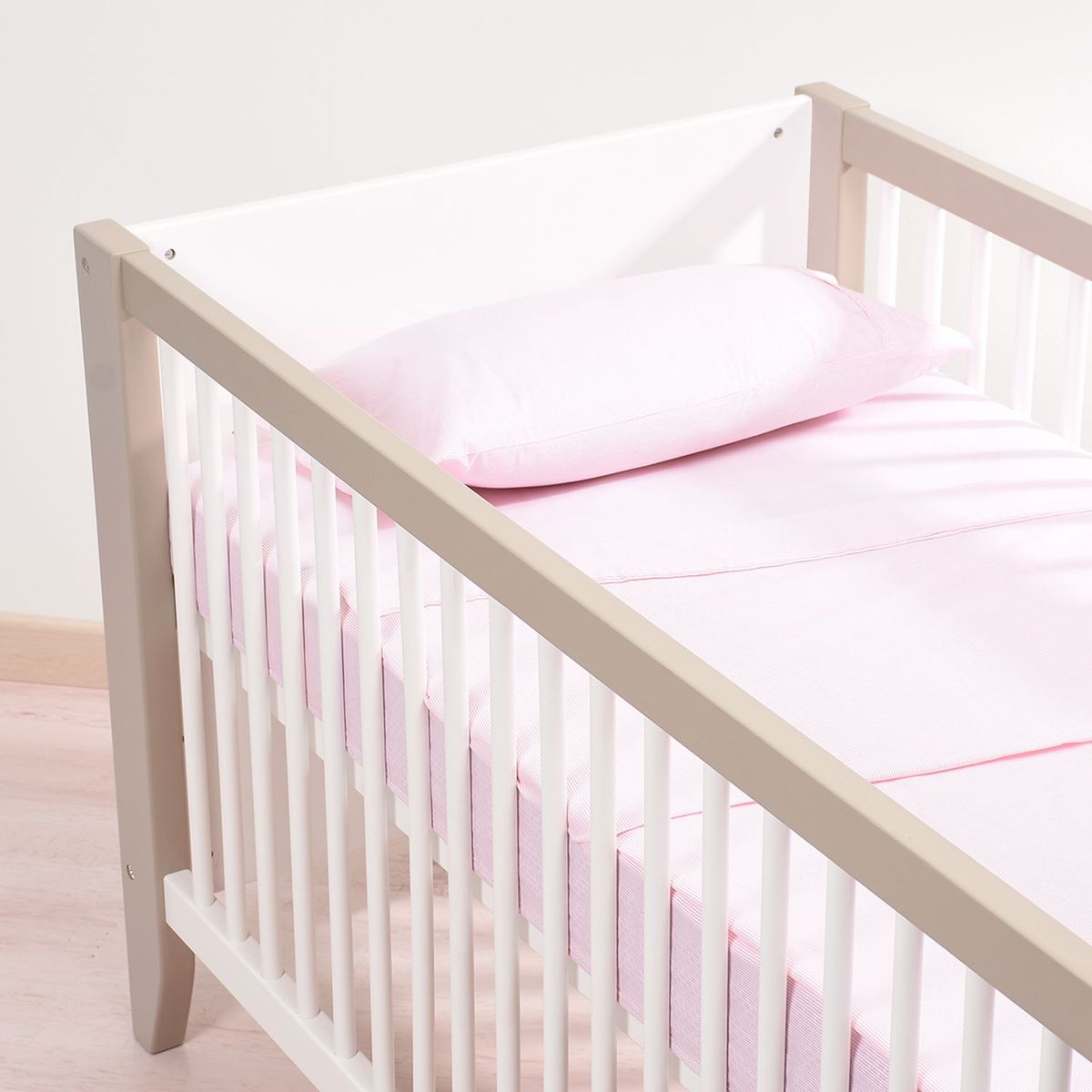 MICA KIDS - Juego de Sábanas Bebé Rosado Skirt