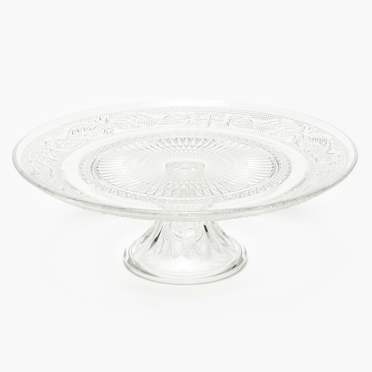 ROBERTA ALLEN - Plato Torta Vidrio Labrado 30cm