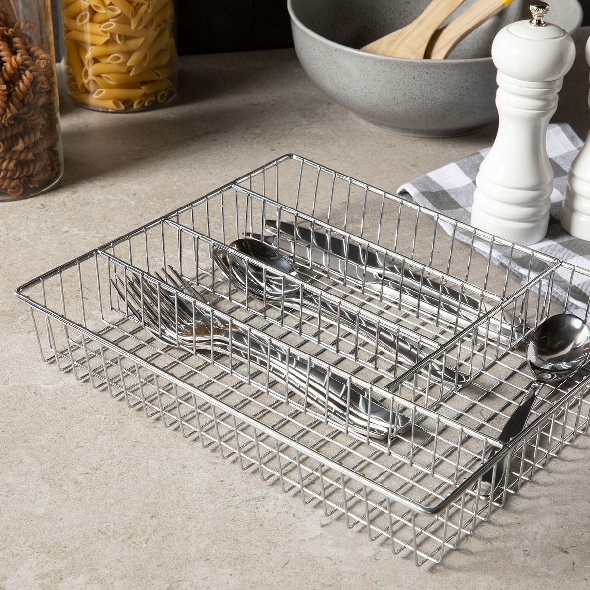 MICA - Porta Cubiertos Metal