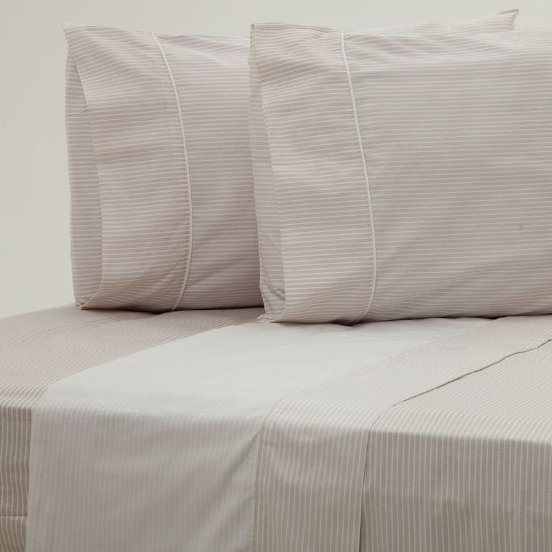 BASEMENT HOME - Juego de Sábanas Augusto 100% Algodón 250 Hilos