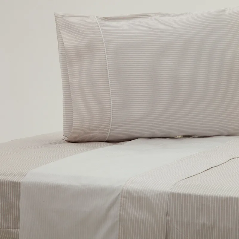 BASEMENT HOME - Juego de Sábanas Augusto 100% Algodón 250 Hilos