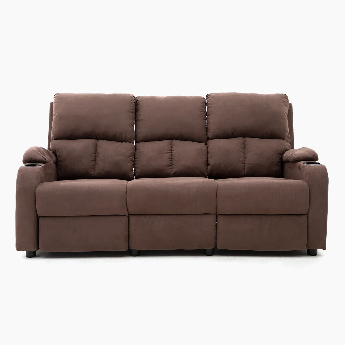 MICA - Sofá Reclinable Rest 3 Cuerpos con Posa Vasos