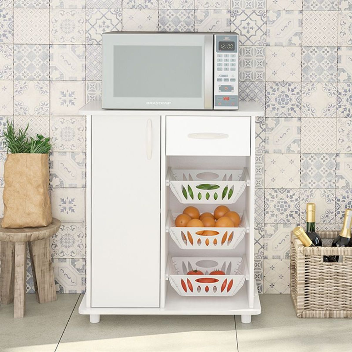 MICA - Mueble Organizador De Cocina Badalona 1 Cajón 1 Puerta