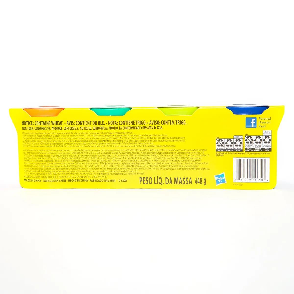 PLAY DOH - Pack x 4 Plastilinas Play Doh