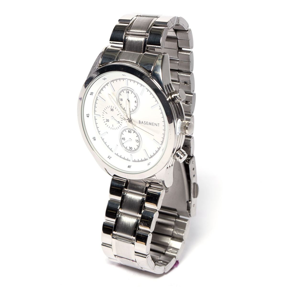 BASEMENT - Reloj Metal Silver Hombre