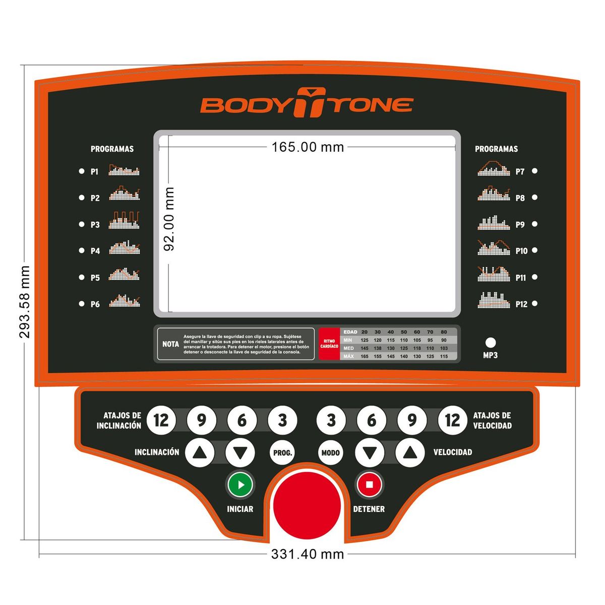 BODYTONE BLACK - Trotadora