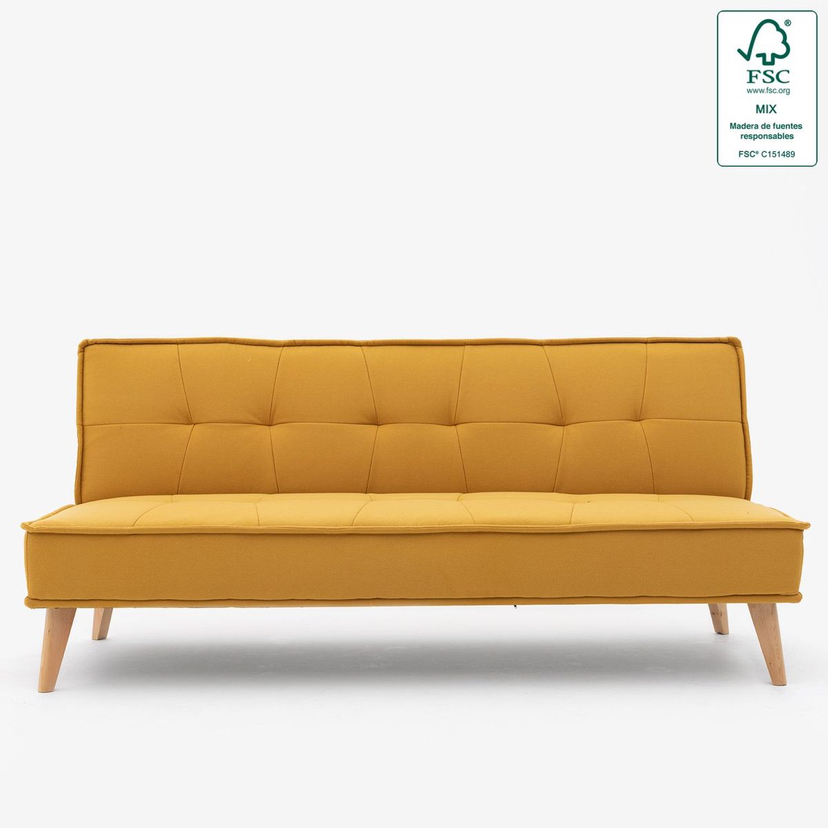 MICA - Sofá Cama Futón Dax 3 Cuerpos 1.5 Plz