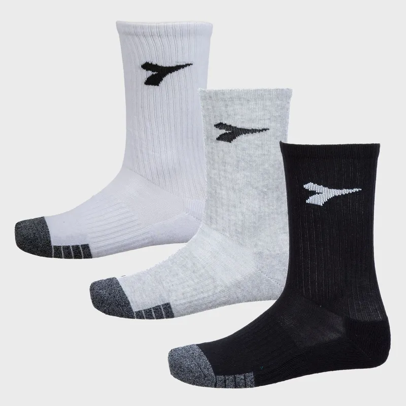 DIADORA - Pack X 3 Medias Deportivas Unisex Crew Diadora