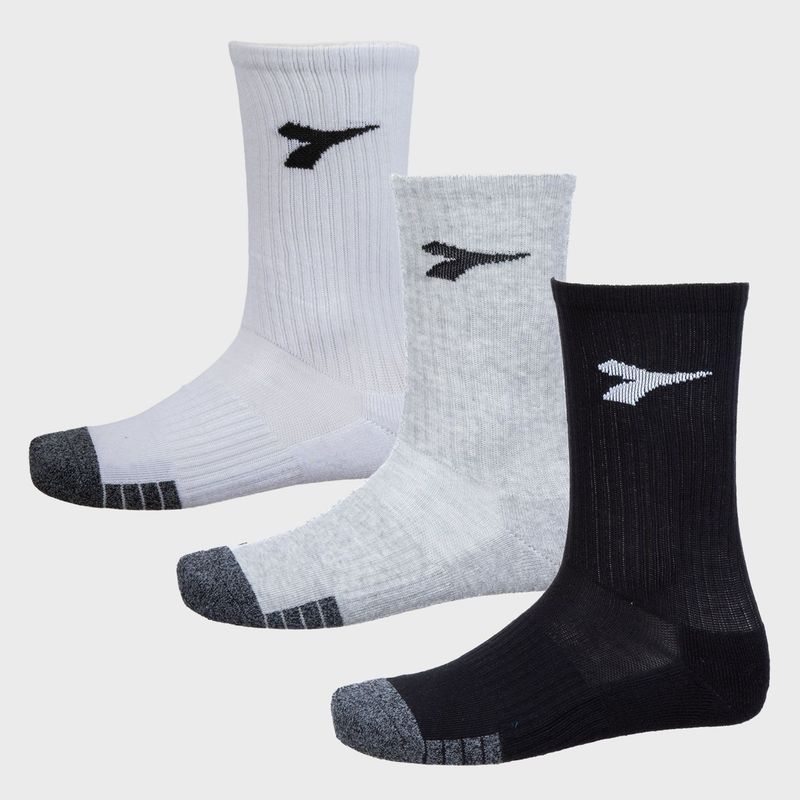 DIADORA - Pack X 3 Medias Deportivas Unisex Crew Diadora