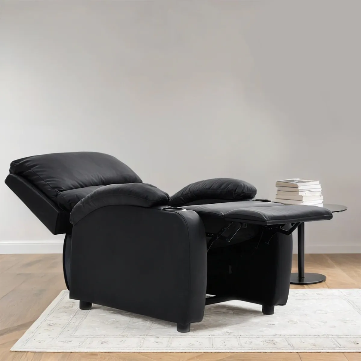 MICA - Sofá Reclinable Rest 1 Cuerpo con Posa Vasos