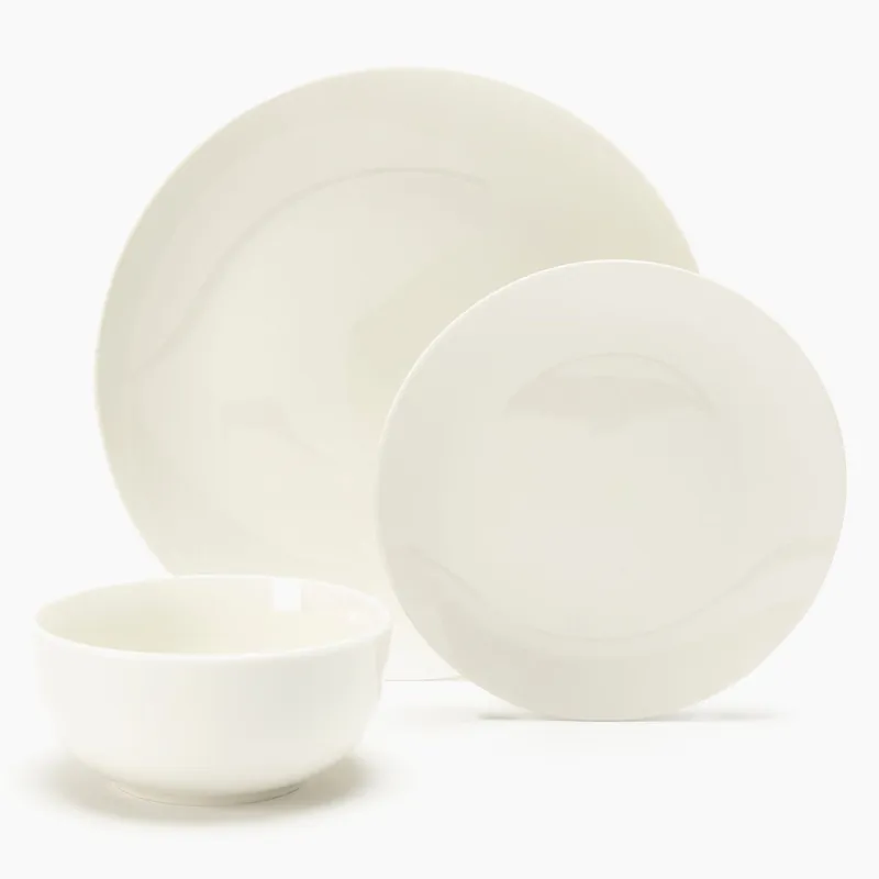 MICA - Juego de Vajilla Porcelana 12 piezas