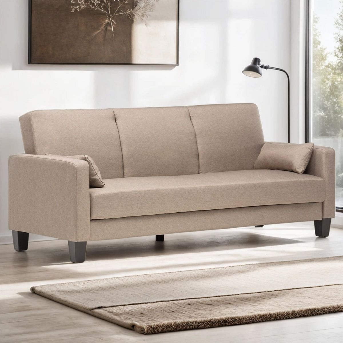 MICA - Sofá Cama Futón Zuri 3 Cuerpos 1.5 Plz