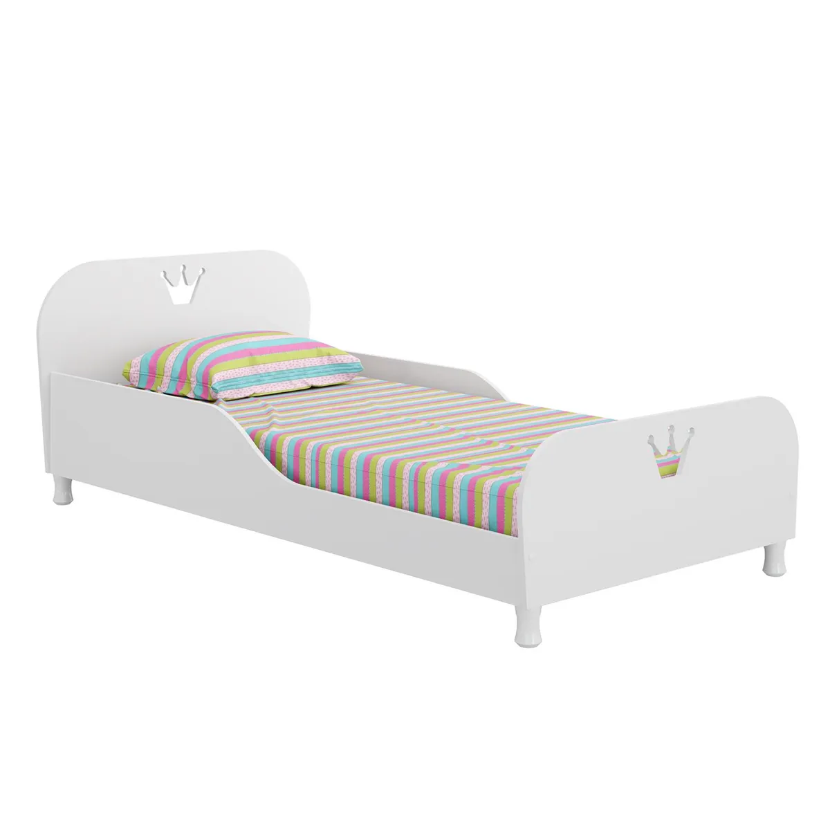 MICA KIDS - Cama para Niños Coronita (Sin Colchón)