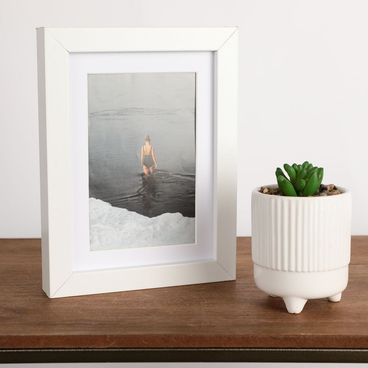 MICA - Marco de Foto Cajon Blanco 10x15 cm