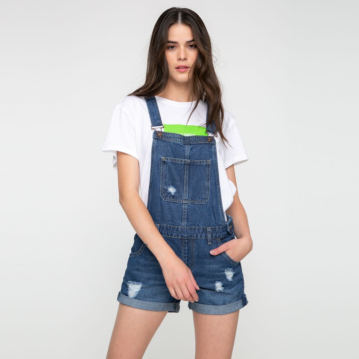 SYBILLA - Jardinera Short Mujer Sybilla