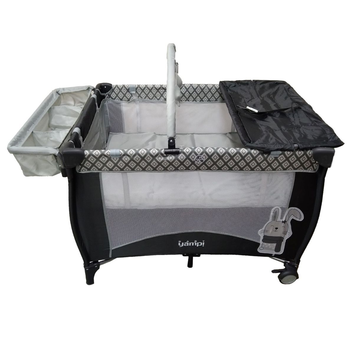 YAMP - Cuna Corral Bebé Roma 2 Niveles Con Cambiador Yamp