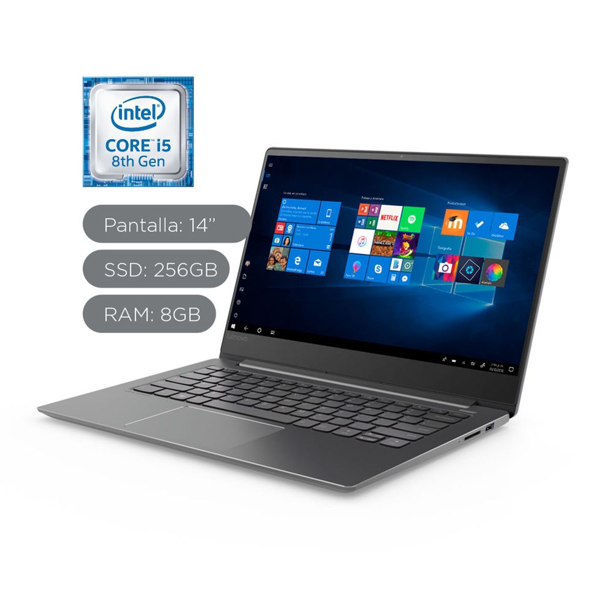 LENOVO - Laptop Ideapad 530S 14" Core i5 8GB 256GB SSD - Full HD - Teclado Retroiluminado 