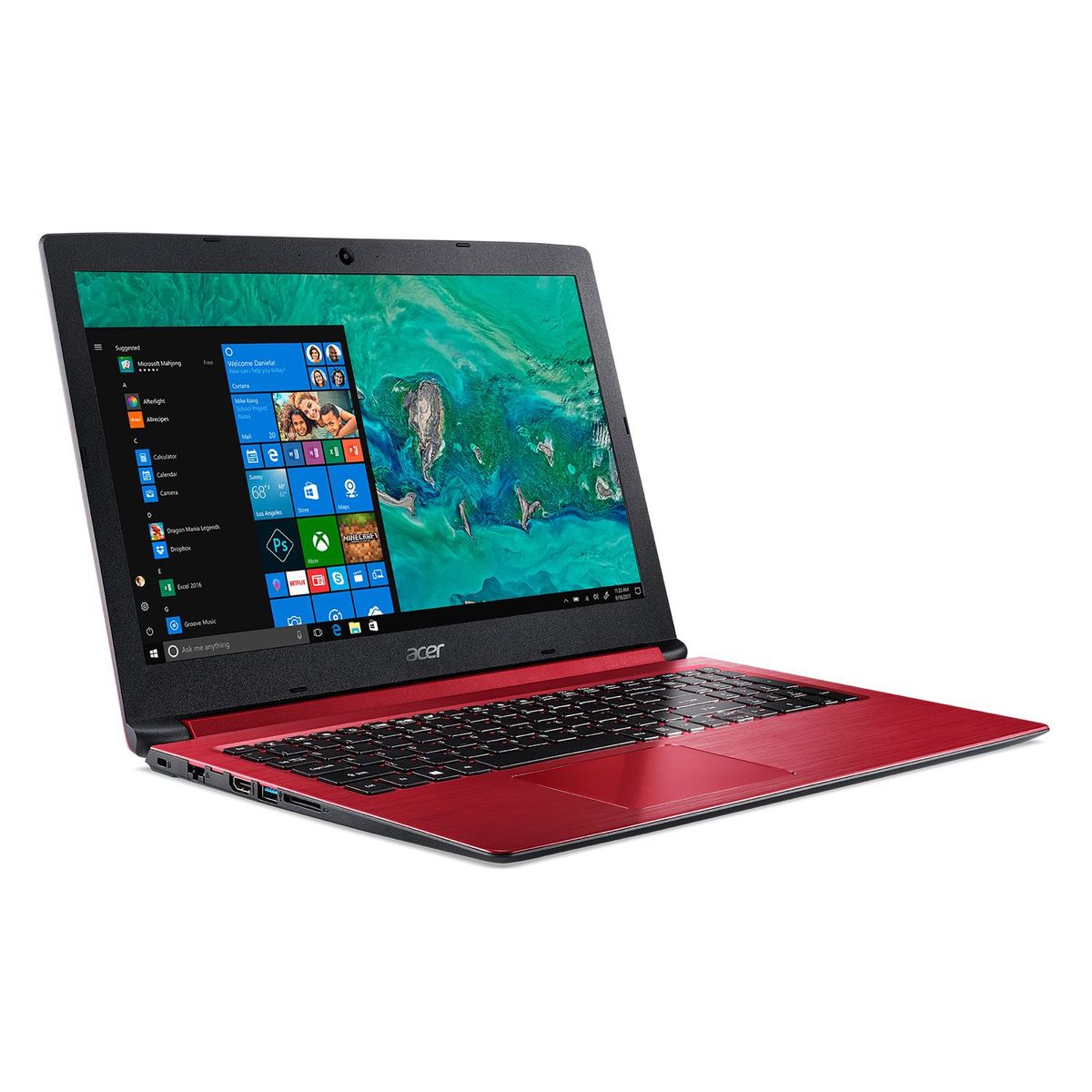 ACER - Laptop Pentium Gold 15.6" 4GB 500GB Red