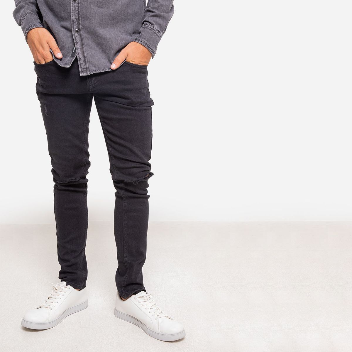 BEARCLIFF - Jean Skinny Algodón Hombre Bearcliff