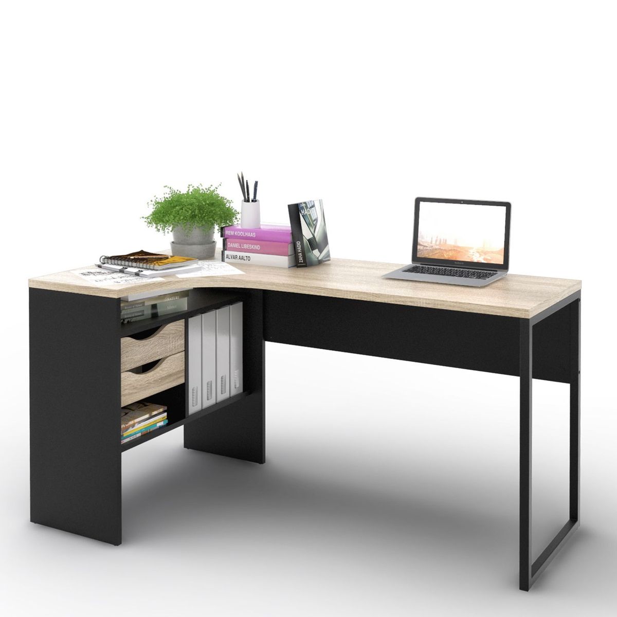 TVILUM - Escritorio Function Plus 2 Cajones