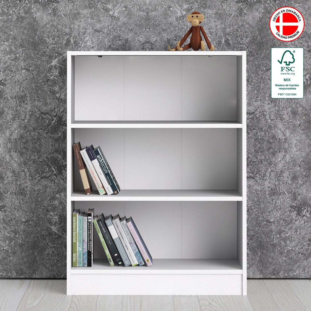 TVILUM - Estante Librero Basic 3 Espacios