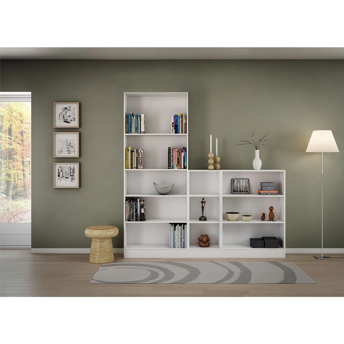 TVILUM - Estante Librero Basic 3 Espacios