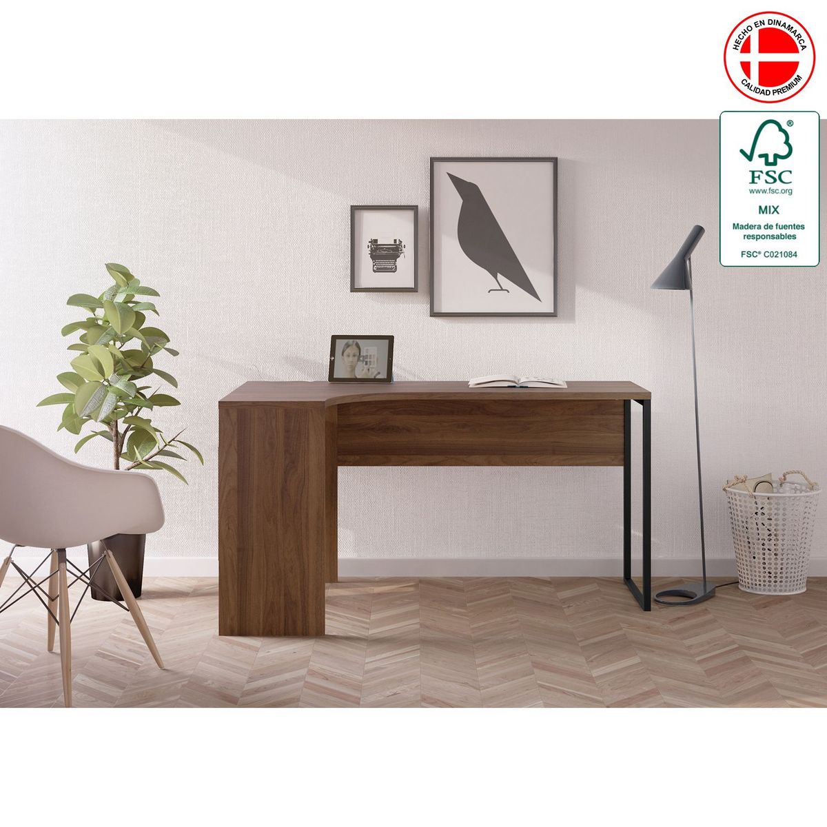 TVILUM - Escritorio Function Plus 2 Cajones