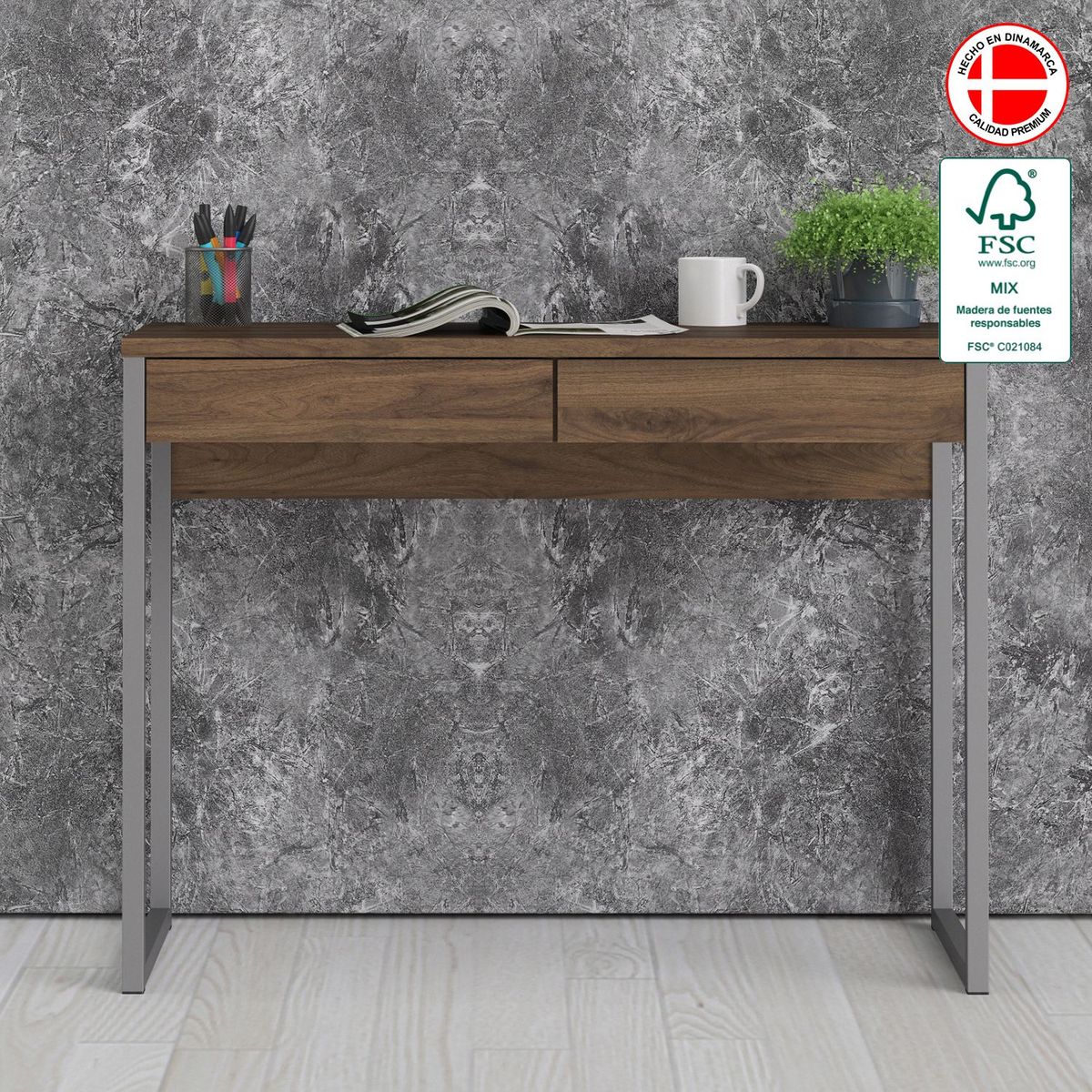 TVILUM - Escritorio Function Plus 2 Cajones