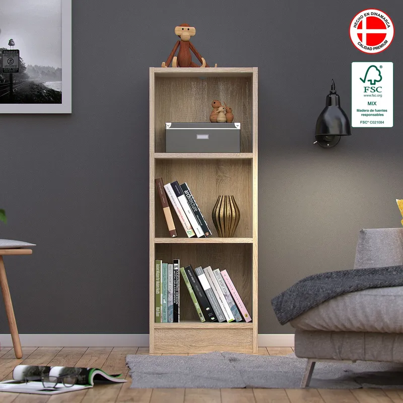 TVILUM - Estante Librero Basic 3 Espacios