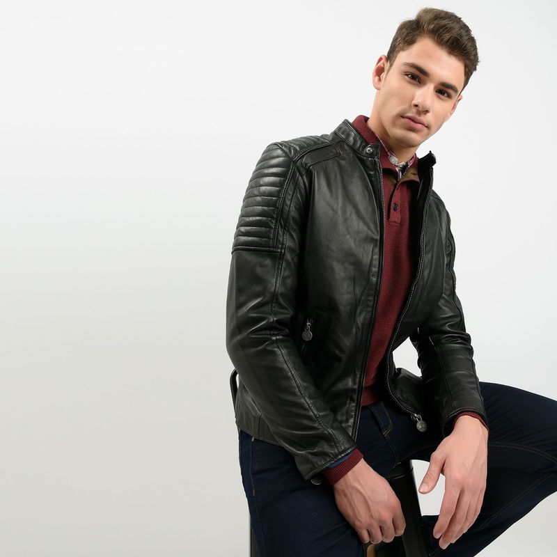 LA MARTINA - Casaca de cuero Hombre