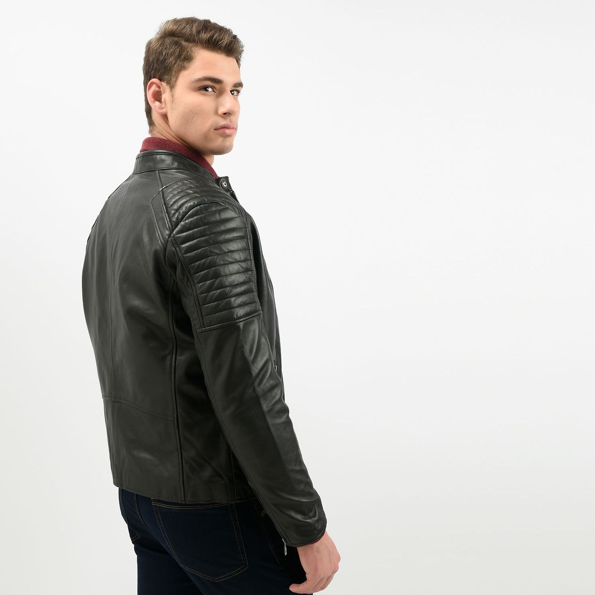 LA MARTINA - Casaca de cuero Hombre