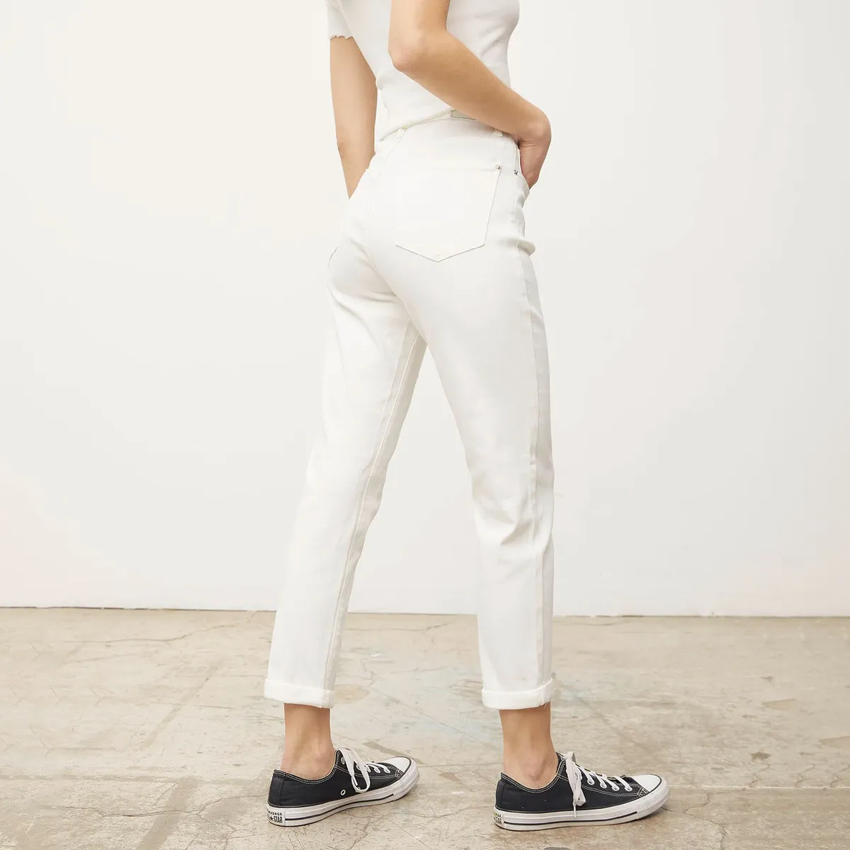 SYBILLA - Jean Mom Tiro Alto Mujer Sybilla