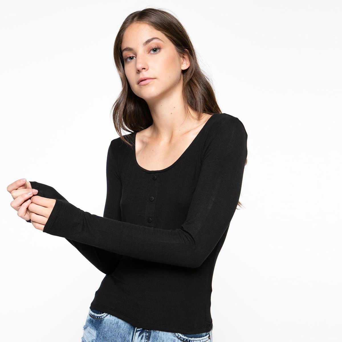 SYBILLA - Polo Manga Larga Mujer Sybilla