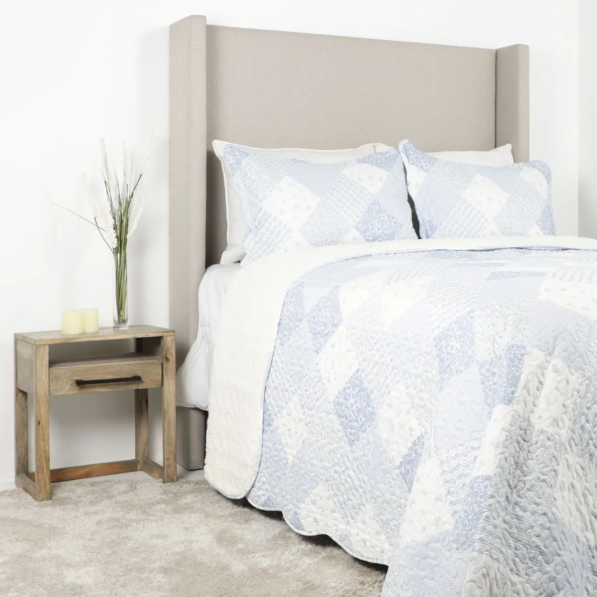 ROBERTA ALLEN - Cubrecama Patch Con Sherpa Roberta Allen