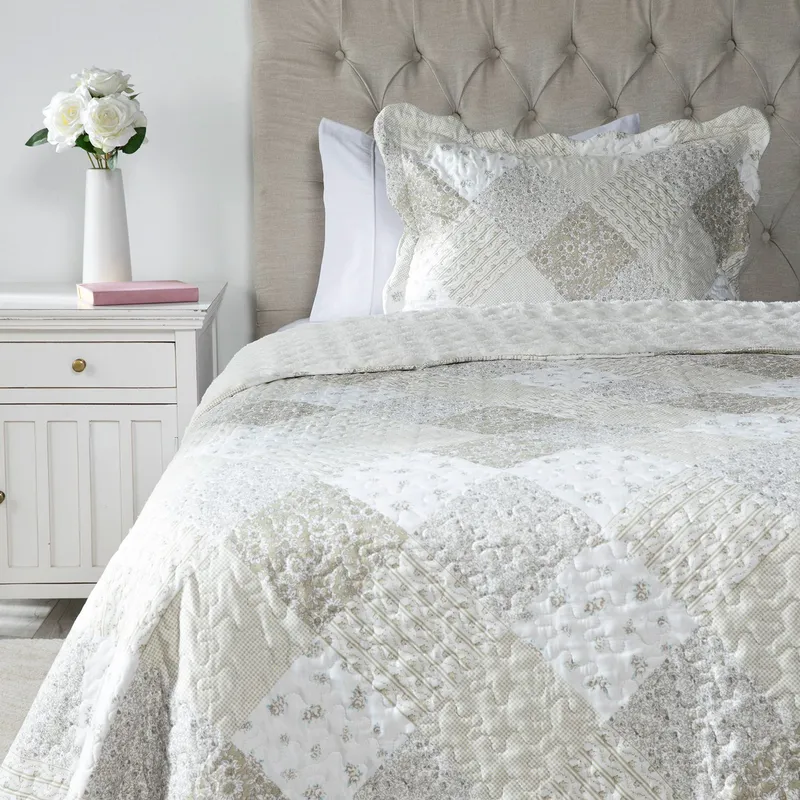 ROBERTA ALLEN - Cubrecama Patch Con Sherpa Roberta Allen