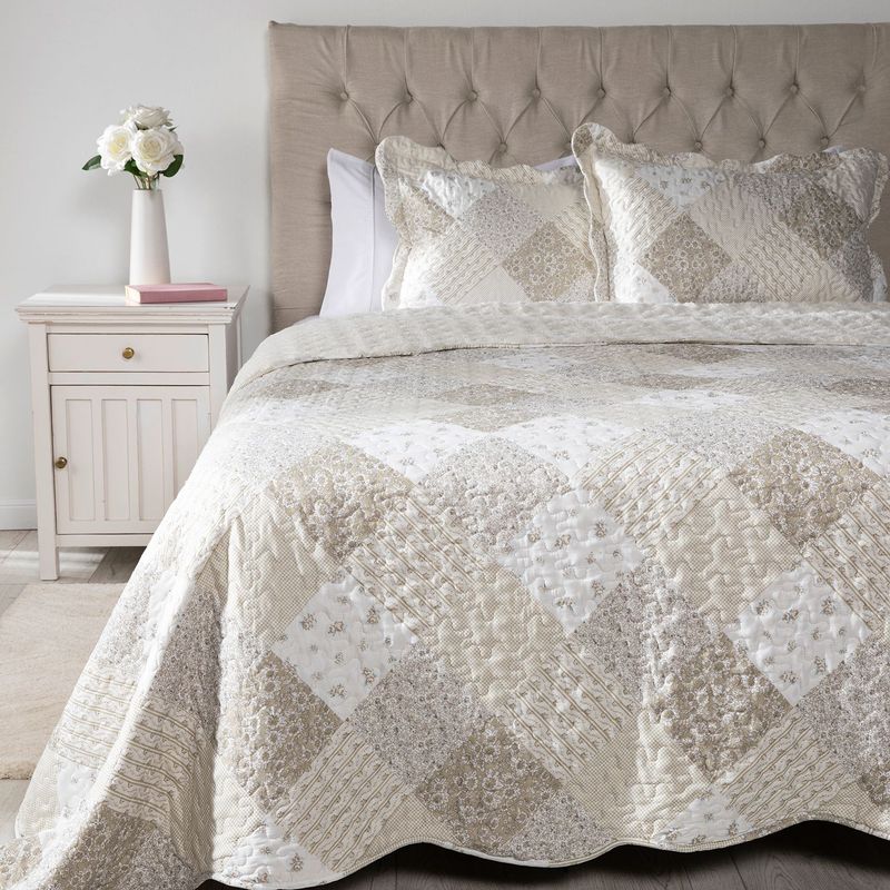 ROBERTA ALLEN - Cubrecama Patch Con Sherpa Roberta Allen