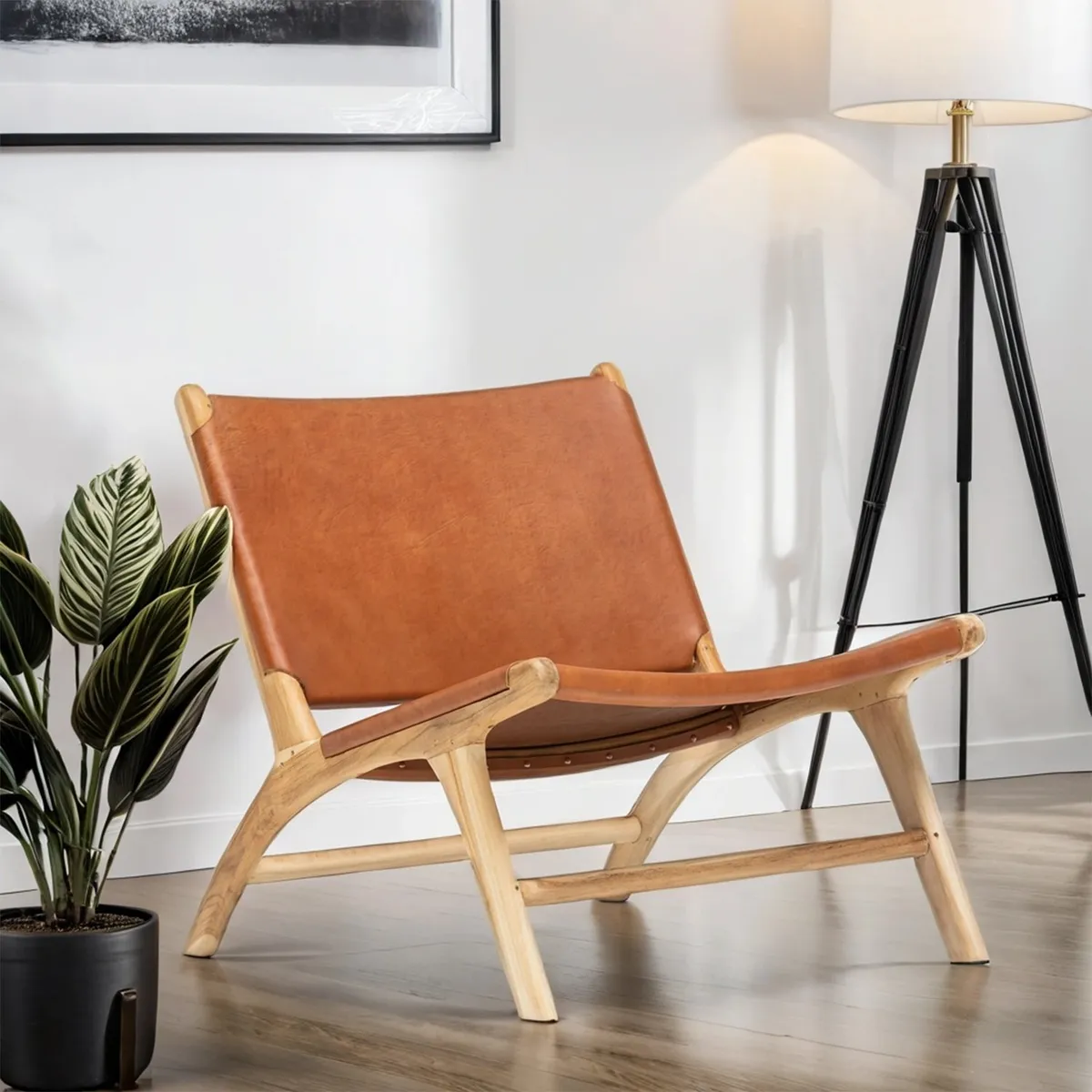 BASEMENT HOME - Butaca New Mindi Piel 1 Cuerpo