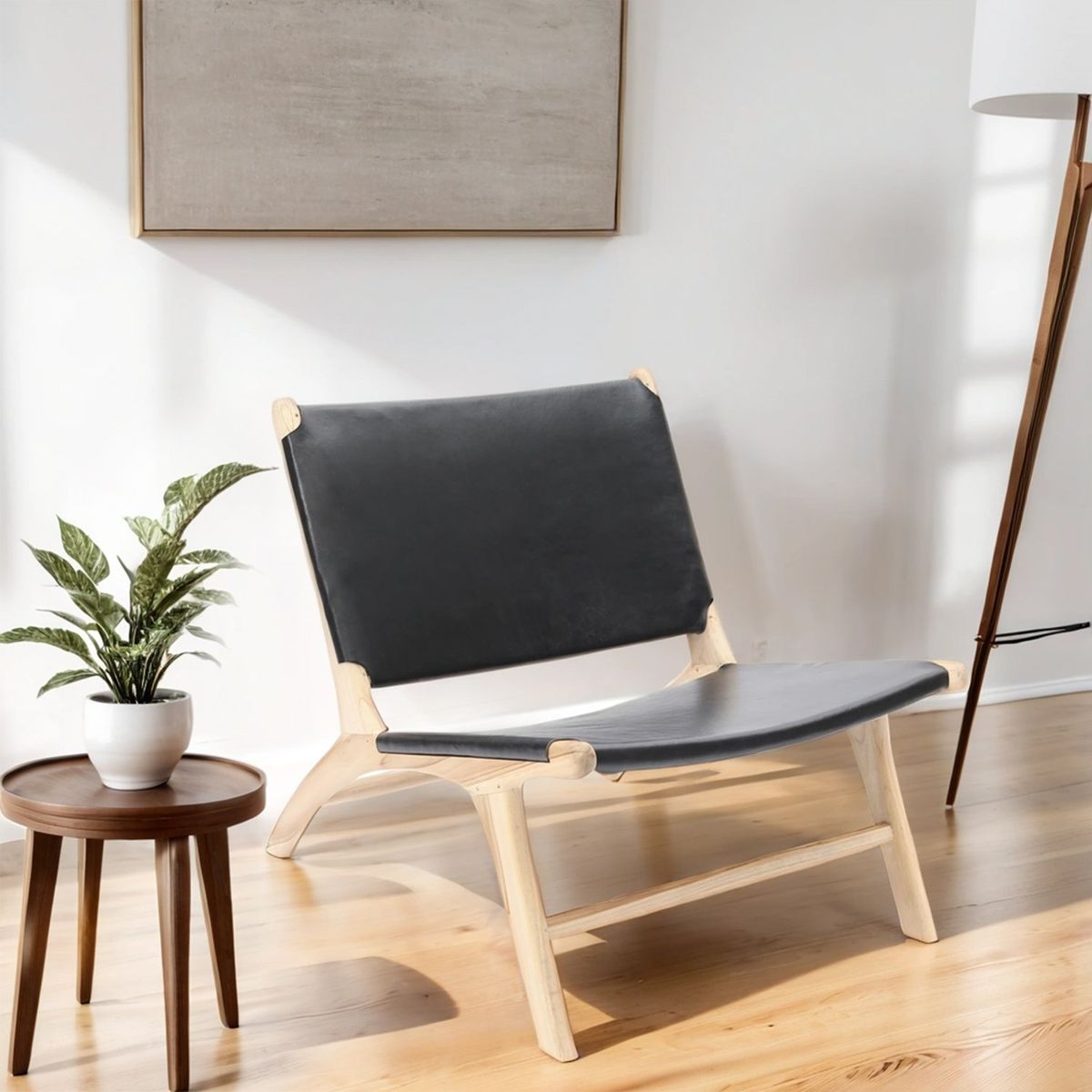 BASEMENT HOME - Butaca New Mindi Piel 1 Cuerpo