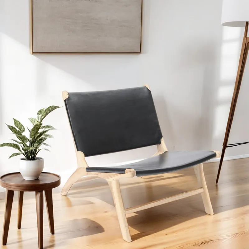 BASEMENT HOME - Butaca New Mindi Piel 1 Cuerpo