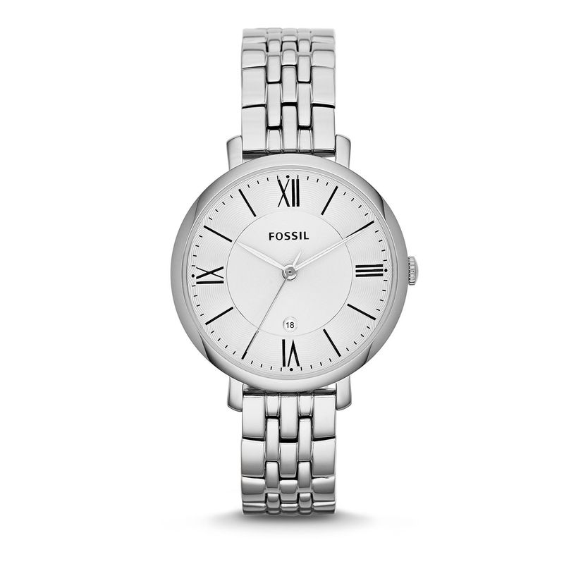 FOSSIL - Reloj Plateado Números Romanos 
