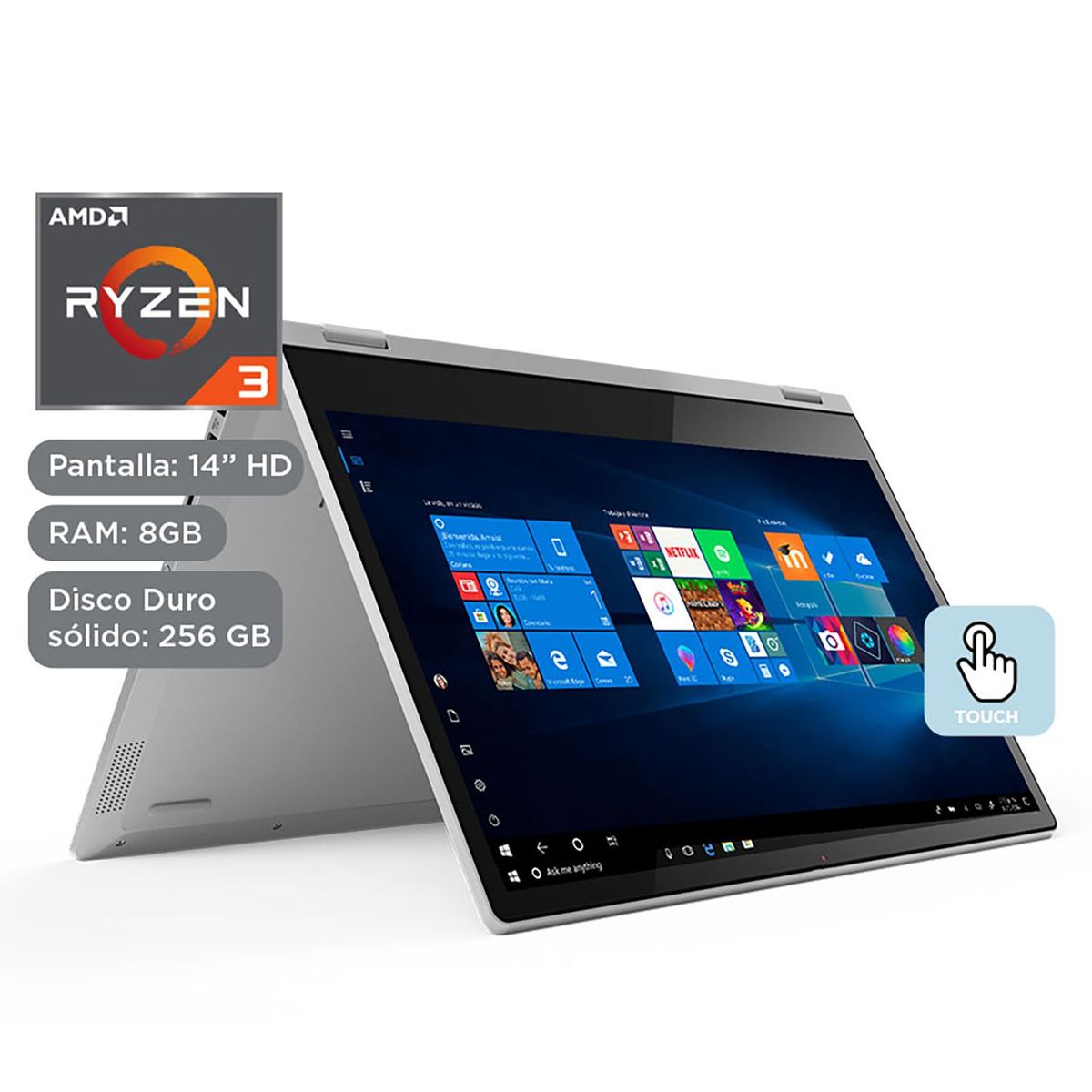 LENOVO - Laptop IdeaPad C340 14" Ryzen3 8GB RAM 256GB SSD