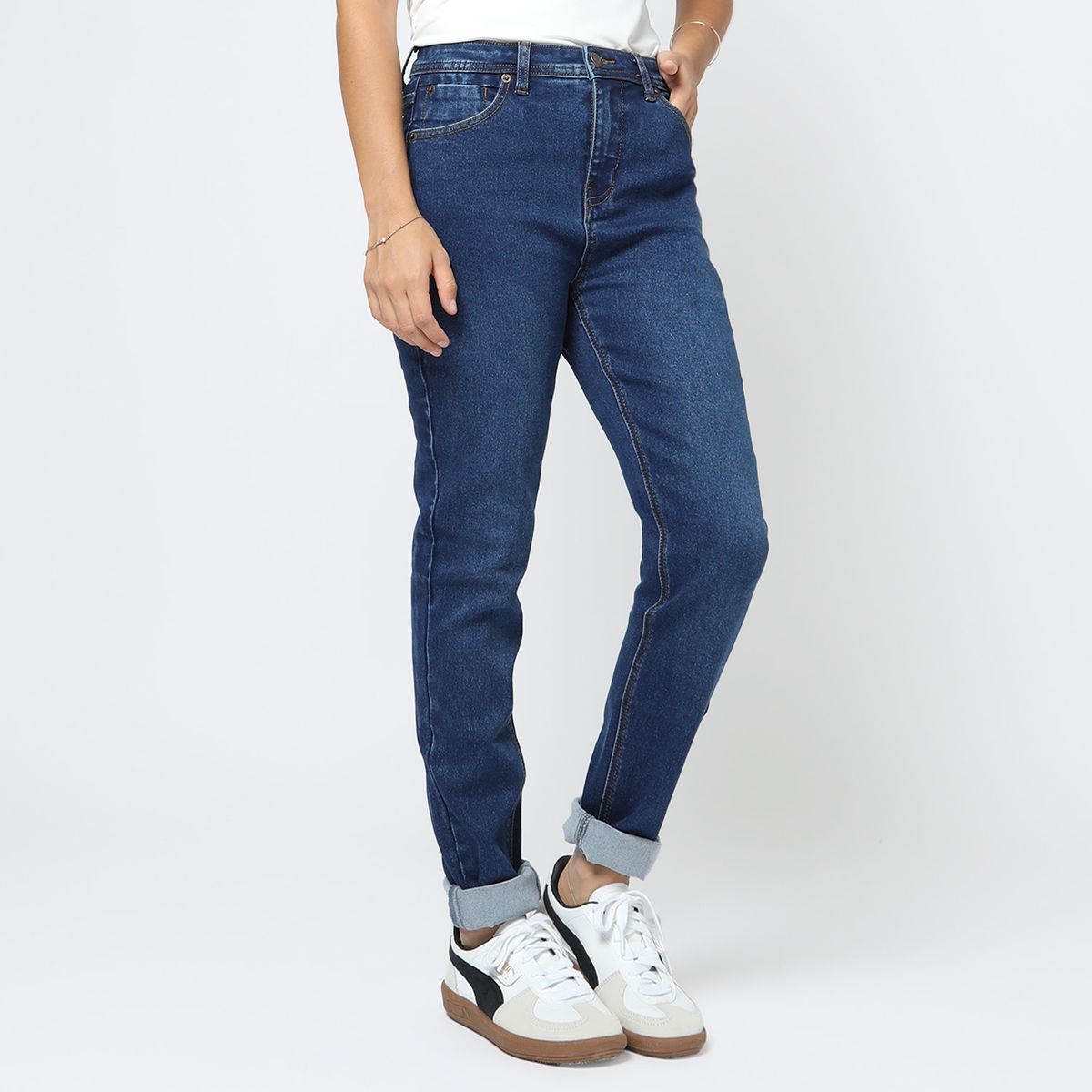 UNIVERSITY CLUB - Jean Skinny Tiro Alto Mujer University Club