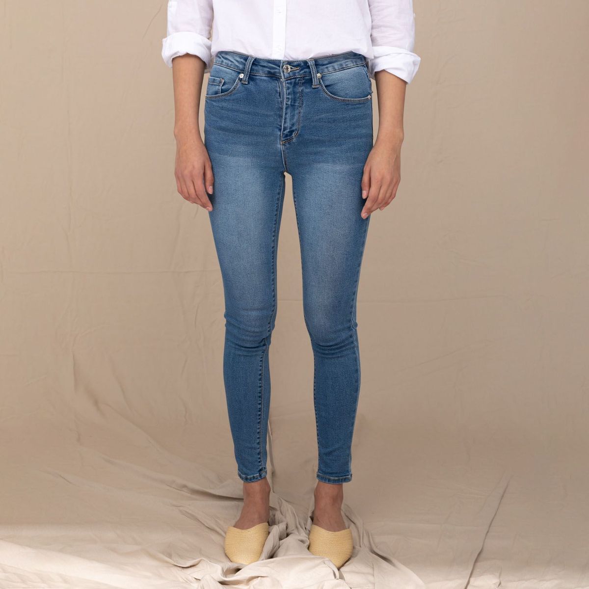 UNIVERSITY CLUB - Jean Skinny Tiro Alto Mujer University Club