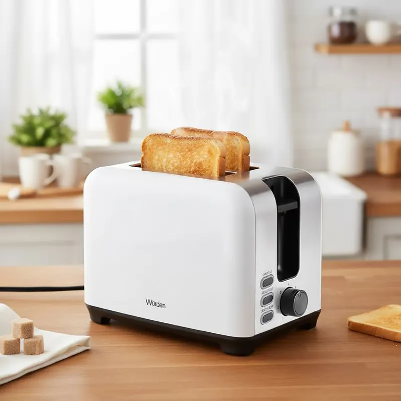 WURDEN - Tostadora Eléctrico Wurden 2 Panes 850W Blanco