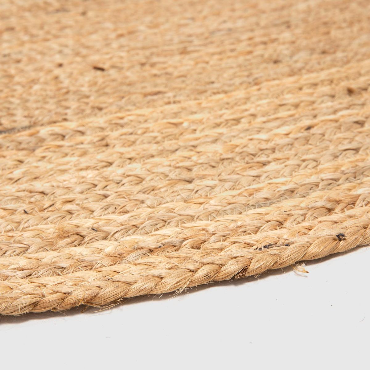 BASEMENT HOME - Alfombra Redonda de Yute Natural Trenzas