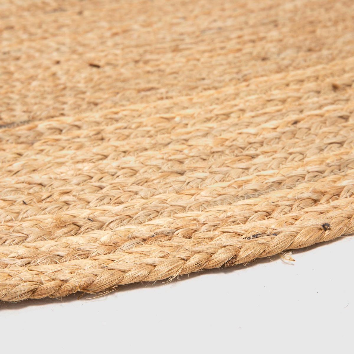 BASEMENT HOME - Alfombra Redonda de Yute Natural Trenzas