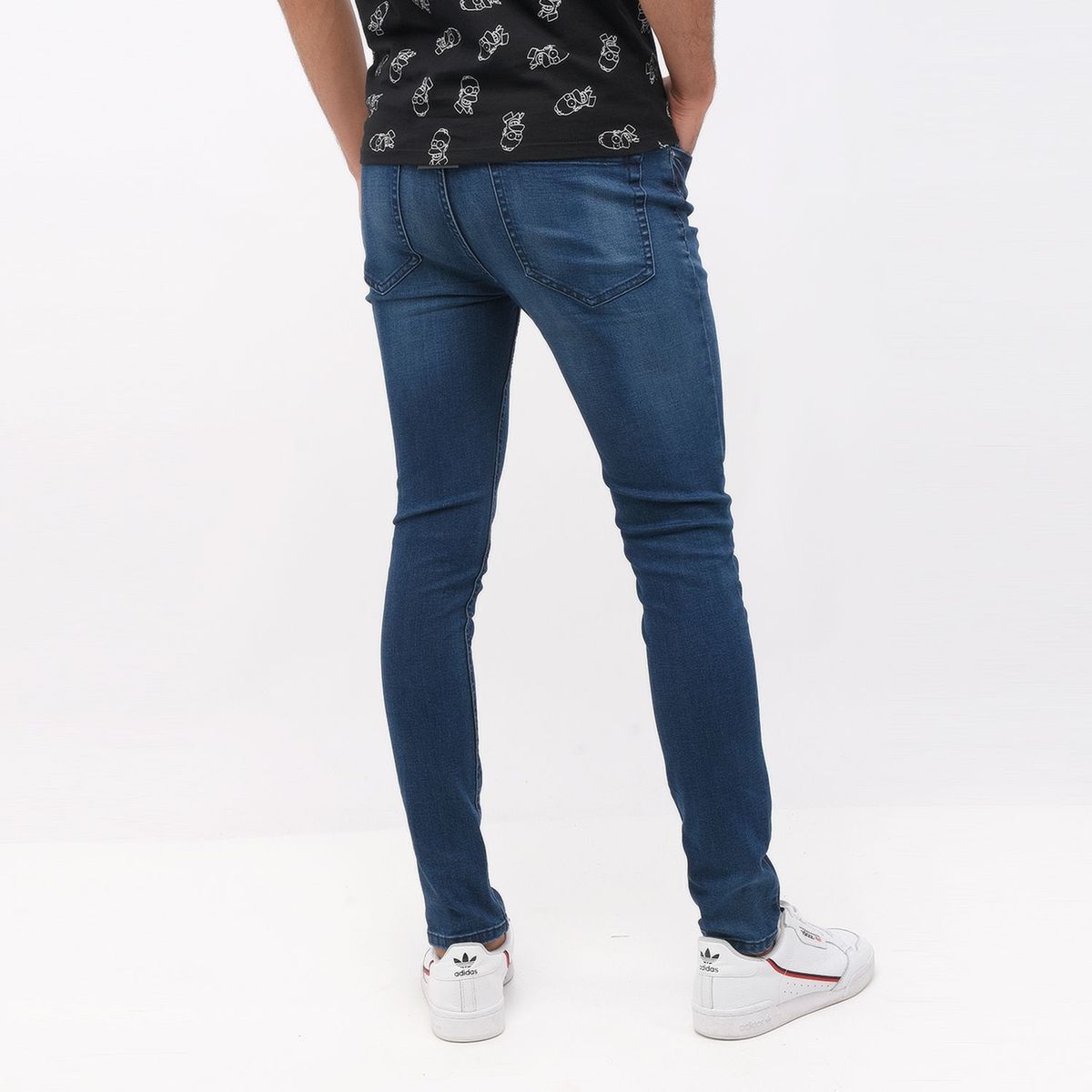 BEARCLIFF - Jeans Bearcliff Super Skinny Fit Hombre Casual Algodón