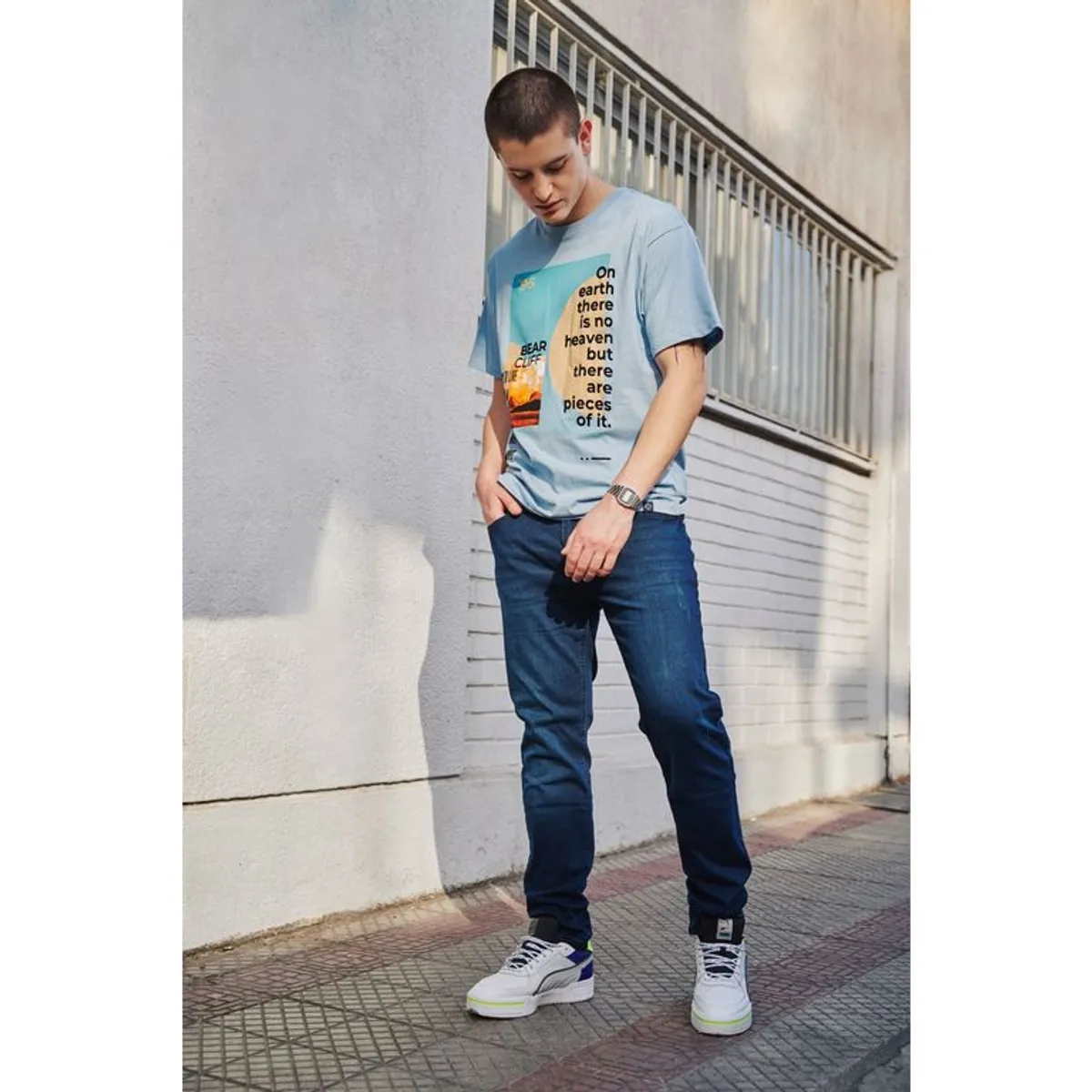 BEARCLIFF - Jean Skinny Algodón Hombre Bearcliff