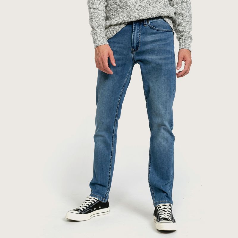 DENIMLAB - Jeans Denimlab Skinny Fit Tiro Medio Hombre Casual Denim